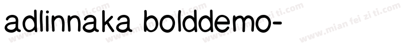 adlinnaka bolddemo字体转换